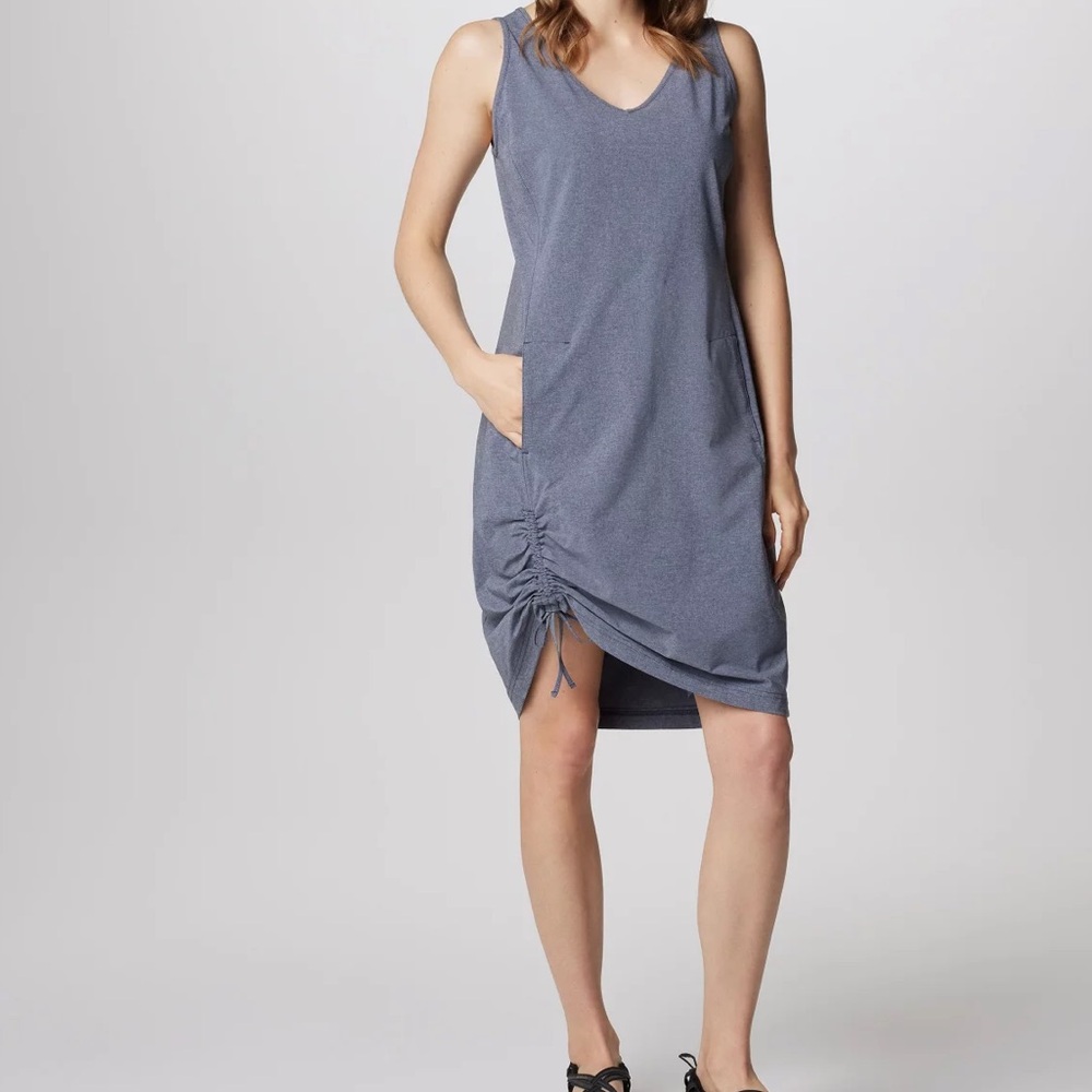 SOLD Columbia Anytime Casual Sleeveless Stretch Dress, Gray, S